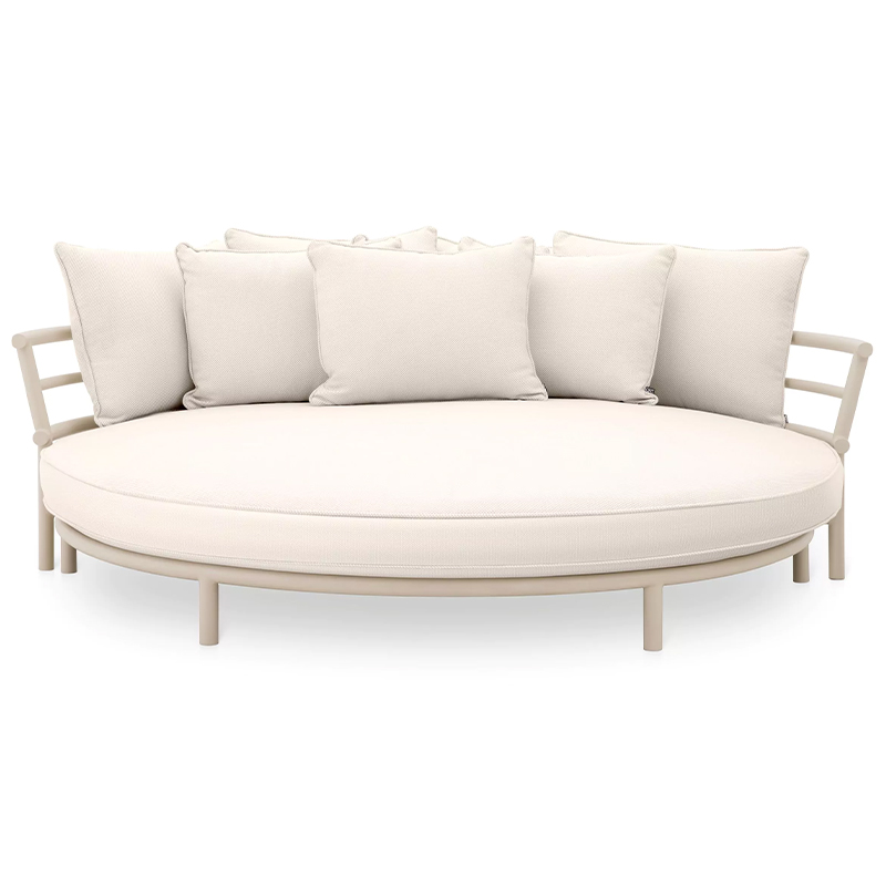 Диван Eichholtz Sofa Laguno Round Бежевый Молочный в Сочи | Loft Concept 