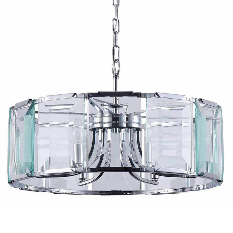 Люстра Harlow Crystal Round Chandelier chrome 6 Хром в Сочи | Loft Concept 