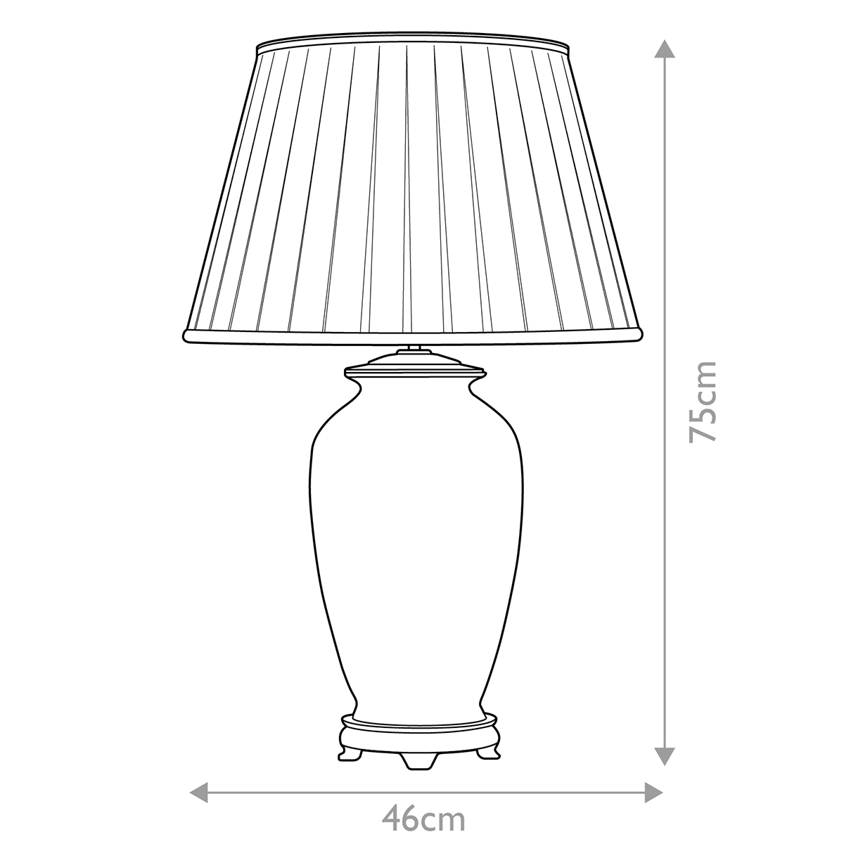 Настольная лампа восточная с основанием из керамики серебряная с цветочным и лиственным декором и белым плиссированным абажуром Elstead Lighting в Сочи