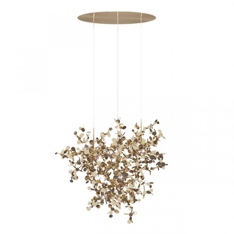 Люстра Terzani Argent Suspension Gold Pendant lamp диаметр 85 Золотой в Сочи | Loft Concept 