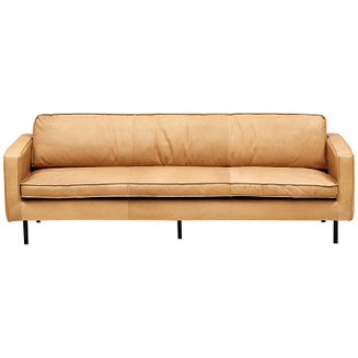 Диван Hubert Beige Leather Sofa Бежевый в Сочи | Loft Concept 