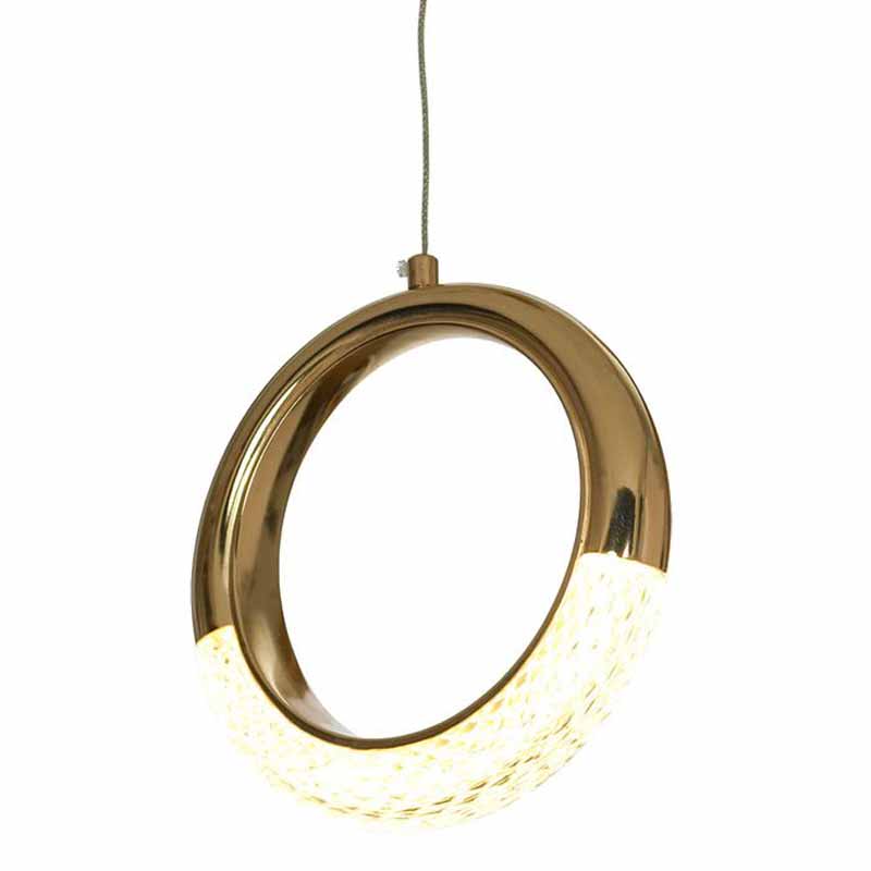 Подвесной светильник Jeziel Ring Hanging lamp Глянцевое золото в Сочи | Loft Concept 