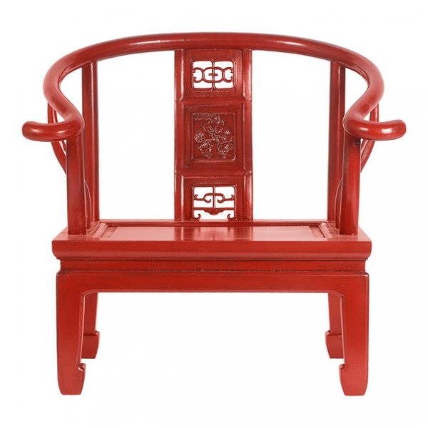 Кресло для медитации Chinese Armchair Red Красный в Сочи | Loft Concept 