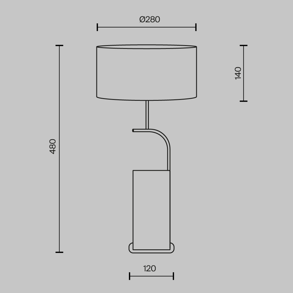 Настольный светильник Glamping Е14x2 в Сочи