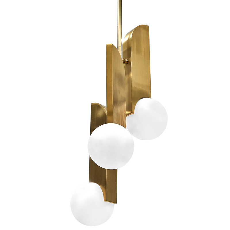 Подвесной светильник Harvir Hanging Lamp Золотой Белый в Сочи | Loft Concept 