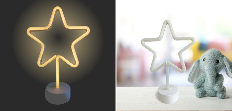 Неоновая настольная лампа Night Star - Loft-Concept в Сочи