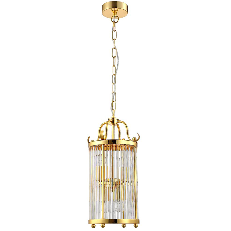 Подвесной светильник Gorden Gold Hanging Lamp Золотой Прозрачное Стекло в Сочи | Loft Concept 