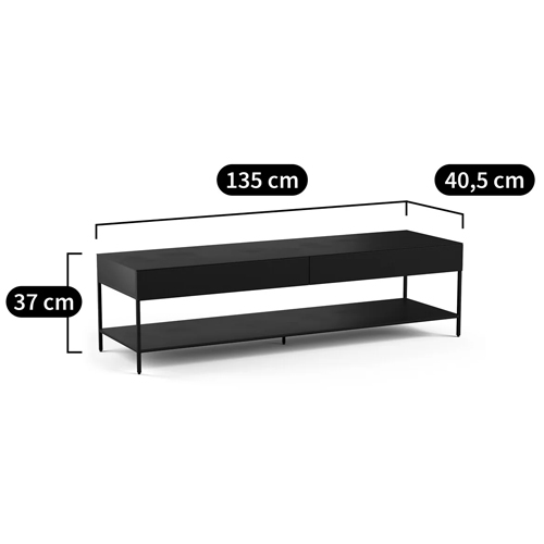 ТВ-тумба из металла с 2-мя ящиками Kelsey Metal TV Stand в Сочи