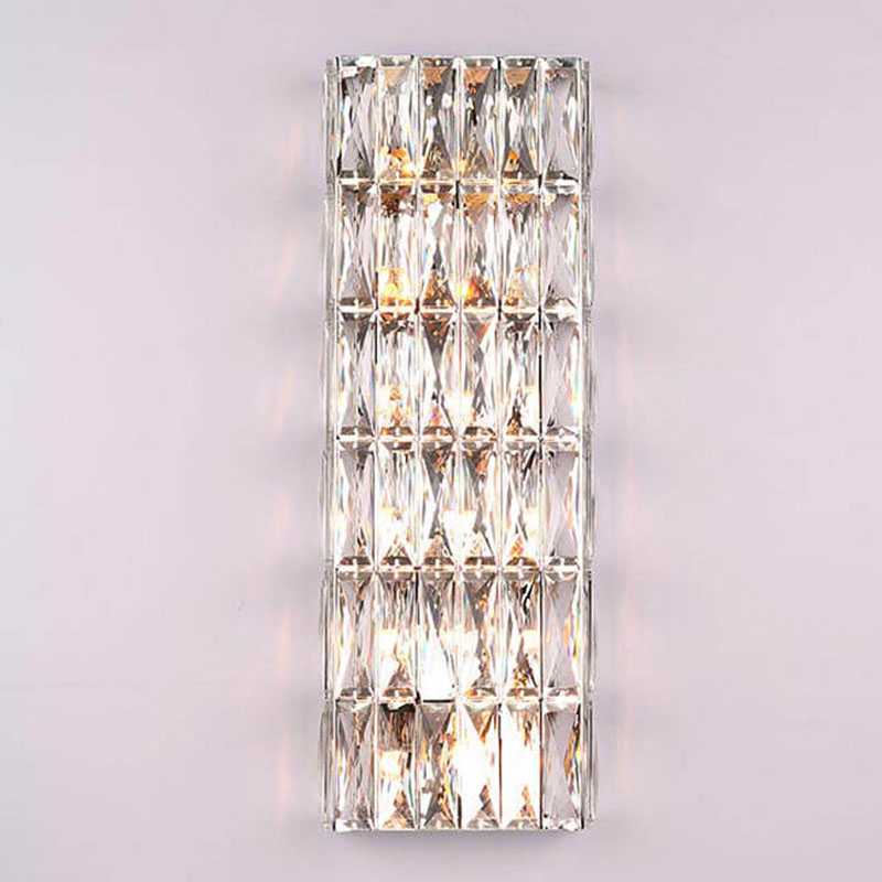 Бра Crystal Regena Chrome Wall Lamp 12 Хром Прозрачный (Transparent) в Сочи | Loft Concept 