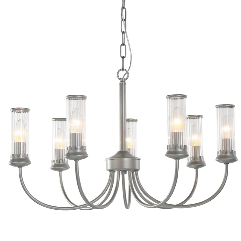 Люстра Morgane Chandelier silver 66 Серебряный Прозрачный в Сочи | Loft Concept 