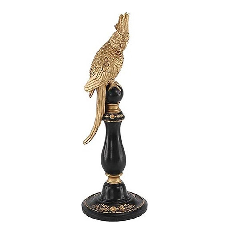 Статуэтка Gold Parrot Figurine Золотой Черный в Сочи | Loft Concept 