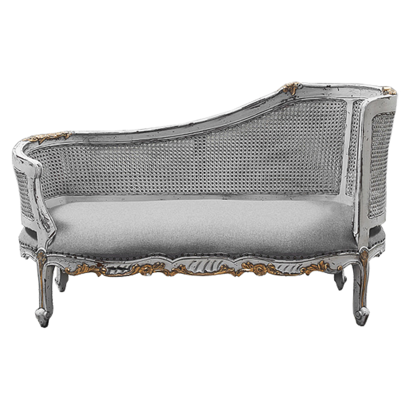 Кушетка Maria Antoinette Side Sofa Gray Серый в Сочи | Loft Concept 