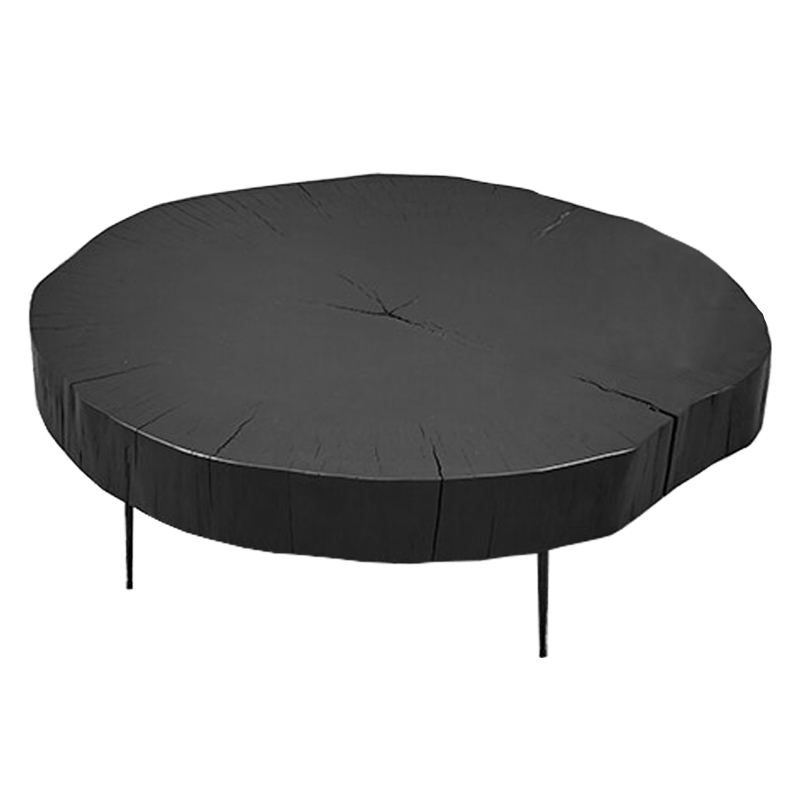 Кофейный стол Saw Cut Black Wood Coffee Table Черный в Сочи | Loft Concept 