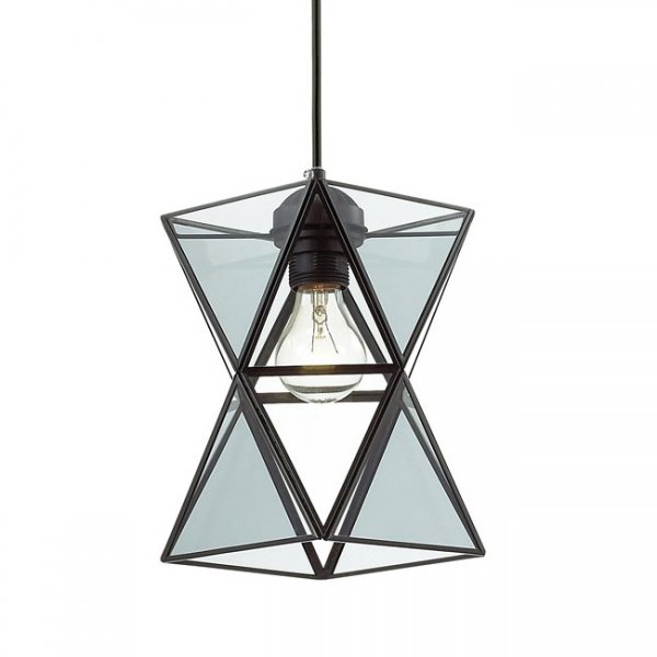 Подвесной светильник PolyPyramid Glass Pendant Прозрачный в Сочи | Loft Concept 