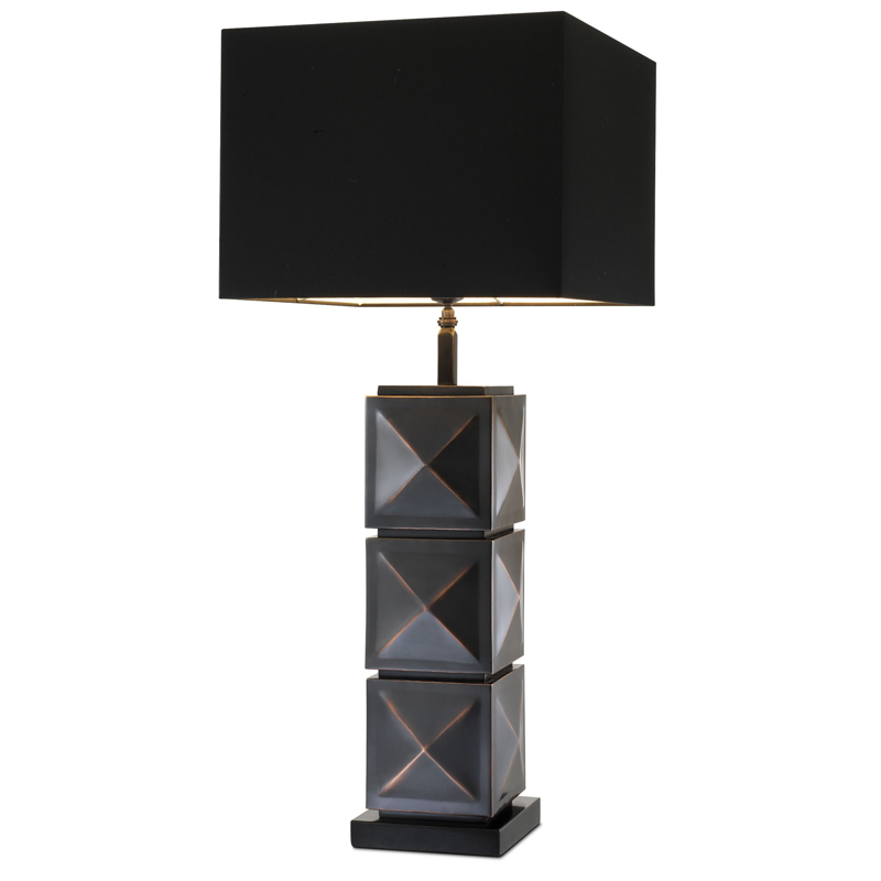 Настольная лампа Eichholtz Table Lamp Carlo Темная бронза Черный в Сочи | Loft Concept 