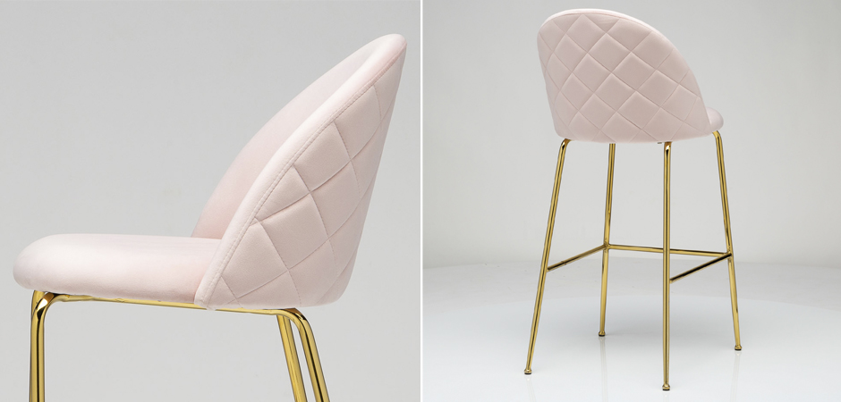 Барный стул Vendramin Bar Stool pink Барный стул Vendramin Bar Stool pink - Loft-Concept в Сочи