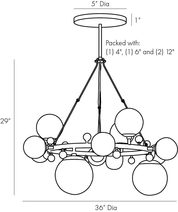 Люстра Arteriors TROON ROUND CHANDELIER в Сочи