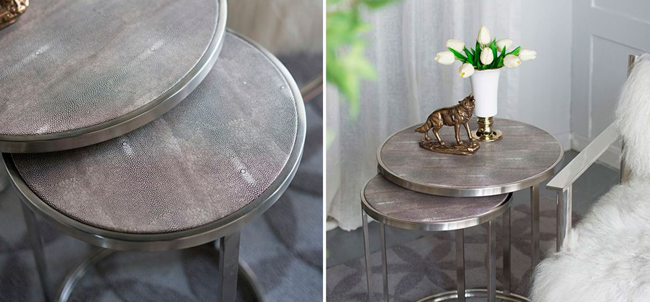 Два стола комплект с круглой столешницей Matthew - фото