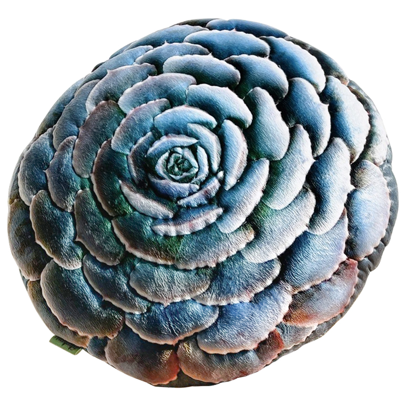 Декоративная подушка Botanical Cushion Succulentus Зеленый Зеленый шалфей Бирюзовый в Сочи | Loft Concept 