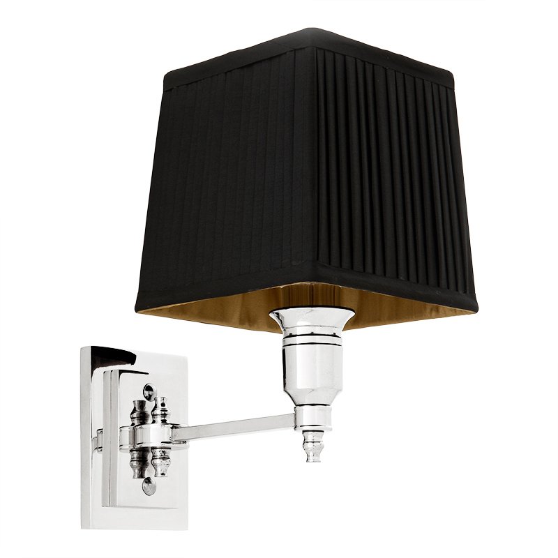 Бра Wall Lamp Lexington Single Nickel+Black Никель Черный в Сочи | Loft Concept 