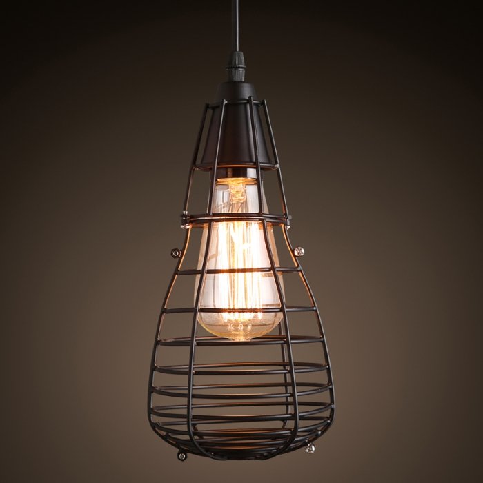 Подвесной светильник Pear Cage Pendant Черный в Сочи | Loft Concept 