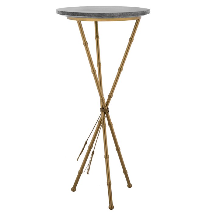 Green Stingray Skin Side Tables Gray Серый Золотой в Сочи | Loft Concept 