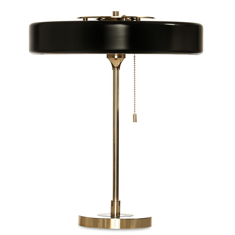 Настольная Bert Frank Revolve Table Lamp Black Латунь Черный в Сочи | Loft Concept 