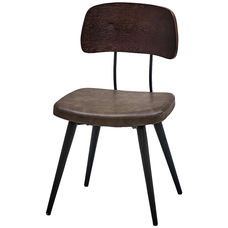 Стул Bartle Loft Stool Черный Коричневый в Сочи | Loft Concept 