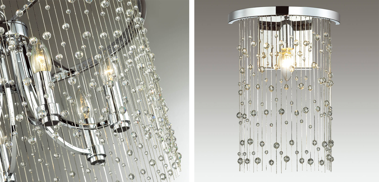 Бра Hailstorm Rain Wall lamp chrome - фото