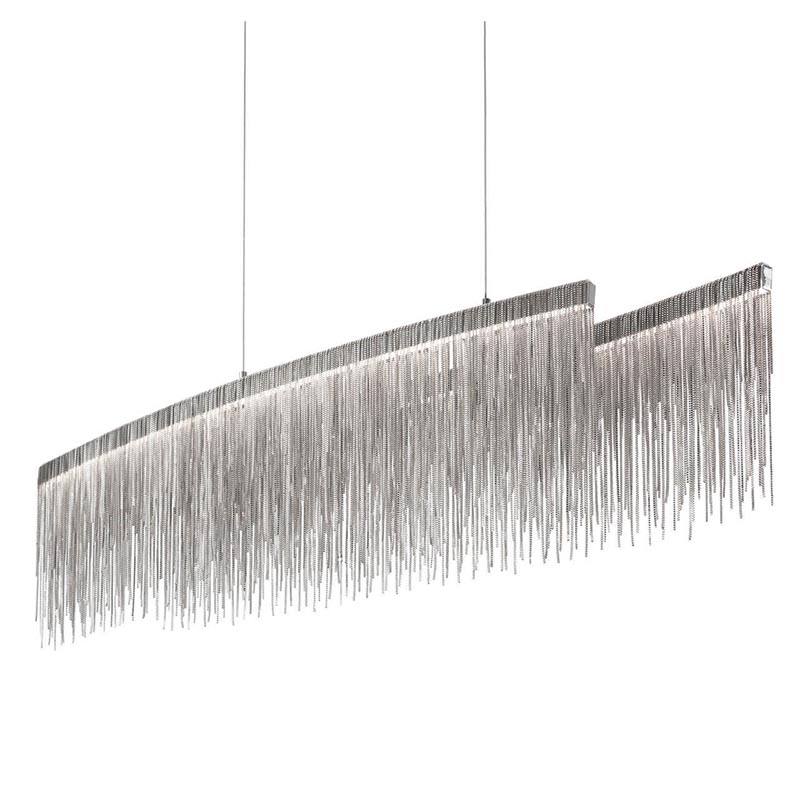 Люстра Atlantis Chain Chandelier Line Chrome Хром Люстра Atlantis Chain Chandelier Line Chrome Хром в Сочи | Loft Concept