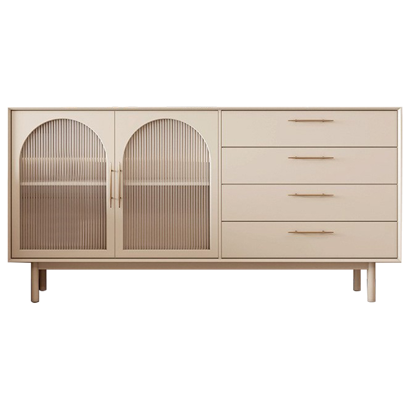 Комод Trystan Arch Chest of Drawers Бежевый Золотой в Сочи | Loft Concept 