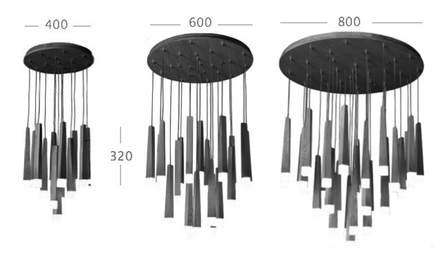 Люстра Wooden Glowworm Round в Сочи