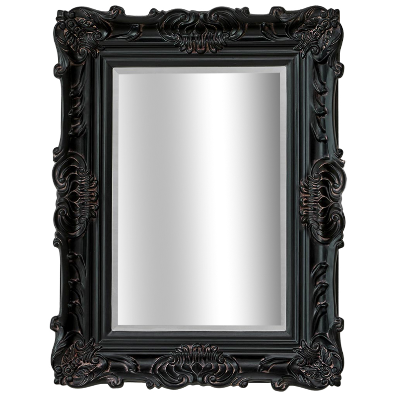 Зеркало Aryan Provence Mirror Black Черный Коричневый в Сочи | Loft Concept 