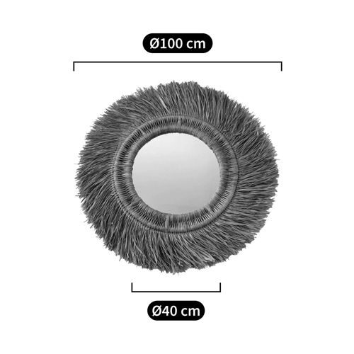 Зеркало из ротанга и сизаля WICKER MIRROR 100 в Сочи