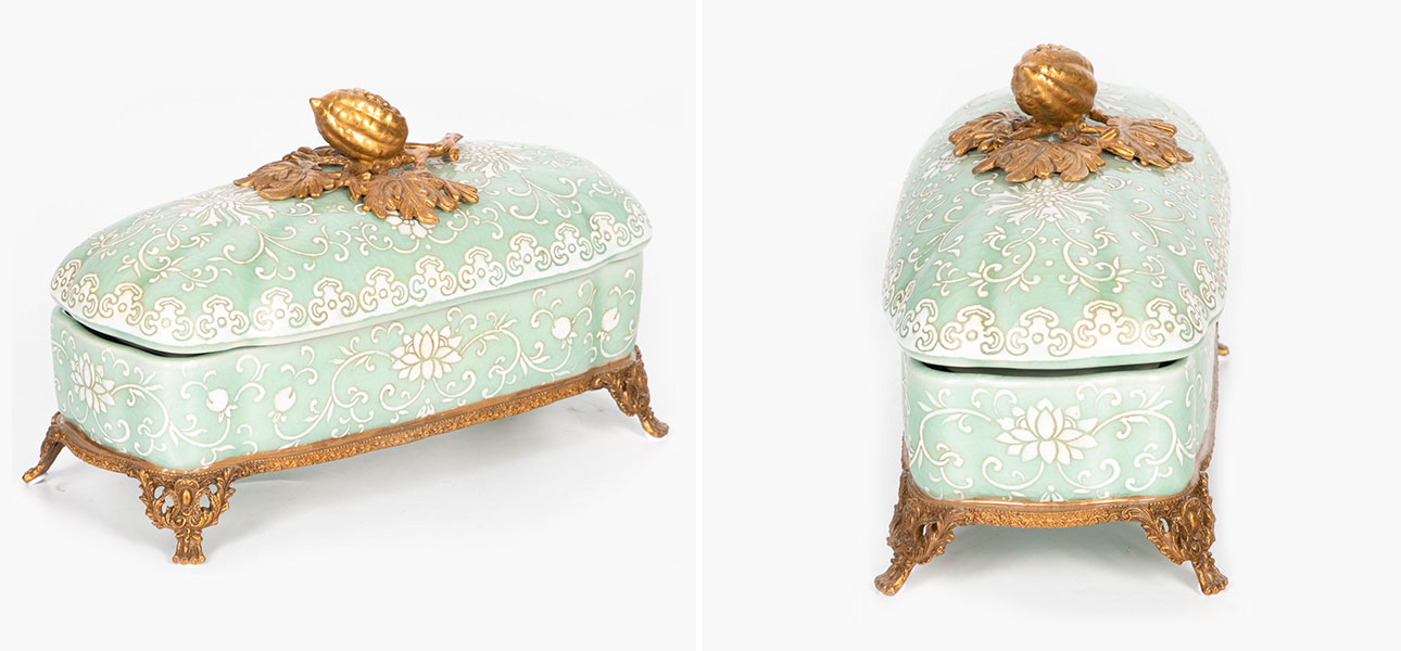 Шкатулка светлая с крышкой Alice - фото №1