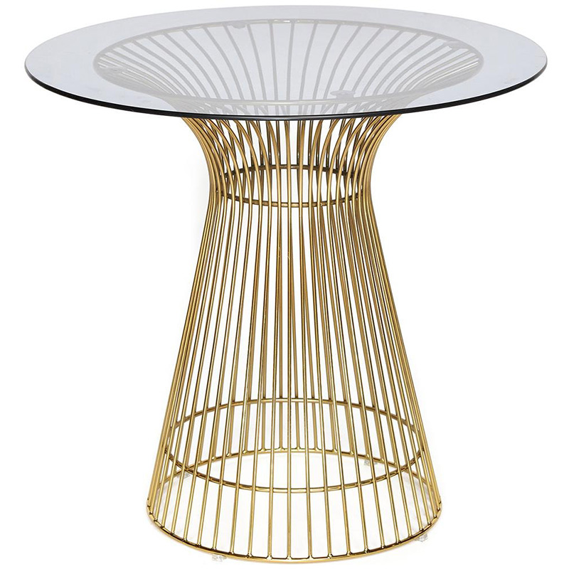 Обеденный стол Platner table gold Золотой Прозрачный в Сочи | Loft Concept 