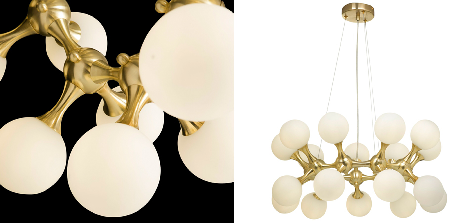 Люстра MOONDROP Chandelier Gold 18 Люстра MOONDROP Chandelier Gold 18 - Loft-Concept в Сочи