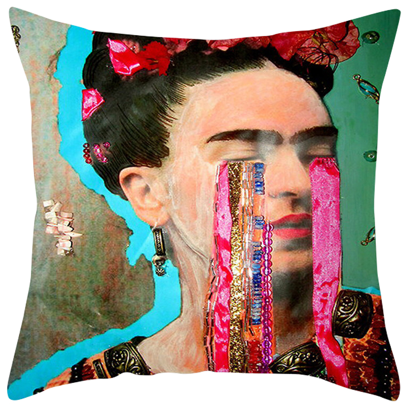 Декоративная подушка Frida Kahlo 15 Мульти в Сочи | Loft Concept 