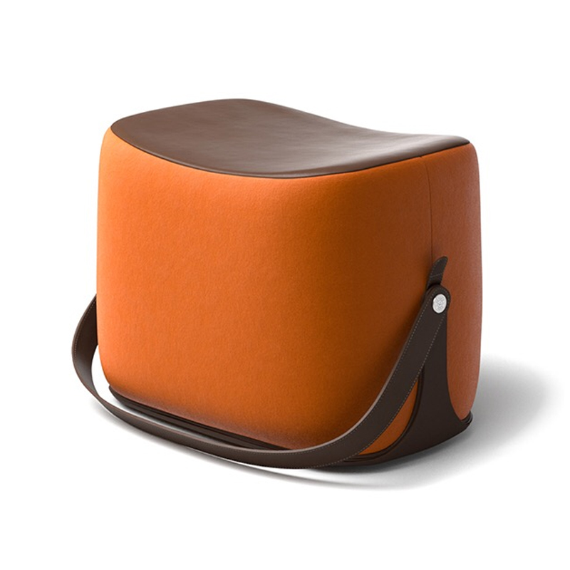 Пуф Langtry Pouf Orange Коричневый Оранжевый в Сочи | Loft Concept 