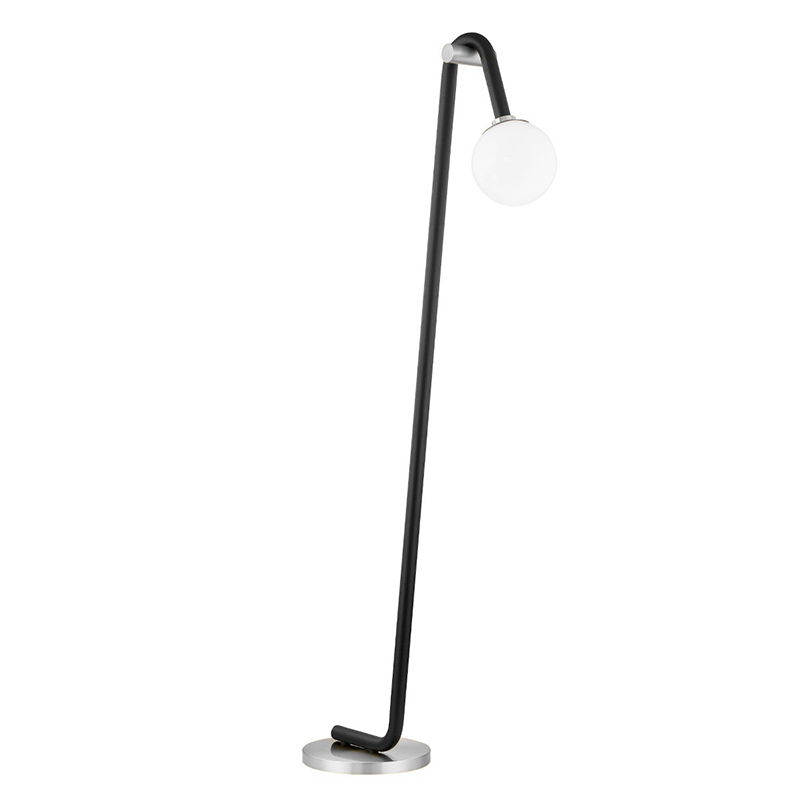 Торшер Paulson floppy floor lamp chrome Черный Хром в Сочи | Loft Concept 