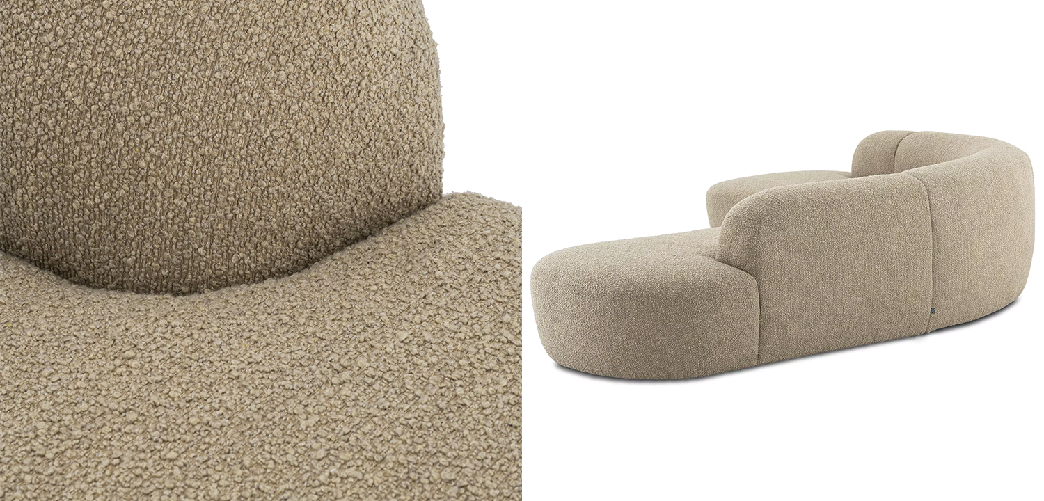 Диван Eichholtz Sofa Bjorn Boucle Sand - фото №2