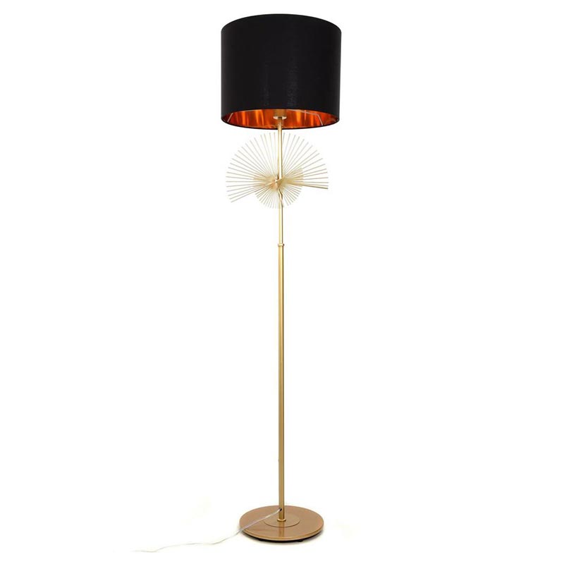 Торшер Genoveva Floor lamp black Черный Золотой в Сочи | Loft Concept 