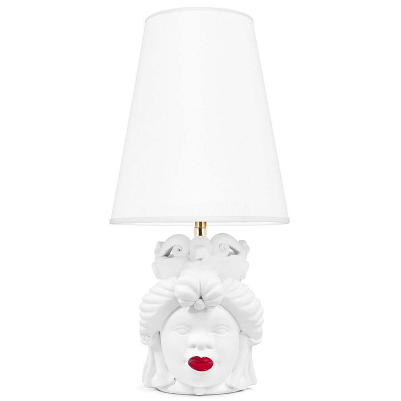 Настольная лампа Table Lamp Moro Lady Small Lipstick White Белый Красный в Сочи | Loft Concept 