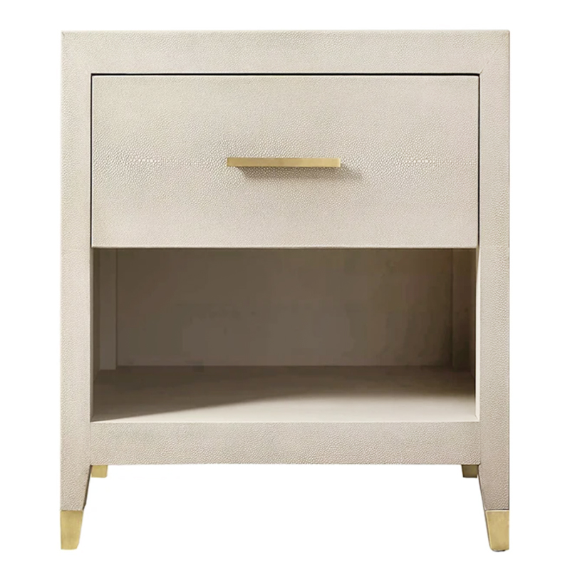 Charles Stingray Ivory Bedside table Тумбочка скат Золотой ivory ( слоновая кость ) в Сочи | Loft Concept 