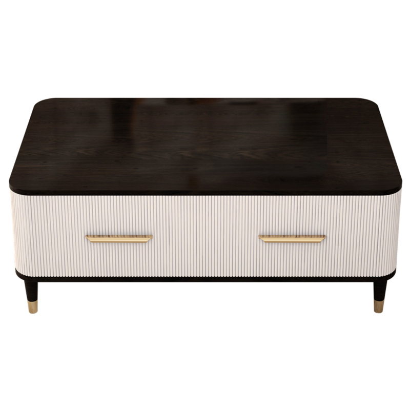 Birmingham Textured Coffee Table White Коричневый Молочный в Сочи | Loft Concept 