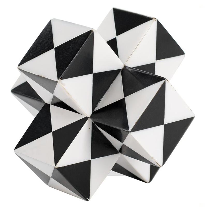 Статуэтка Geometric Figure black and white Черный Белый в Сочи | Loft Concept 