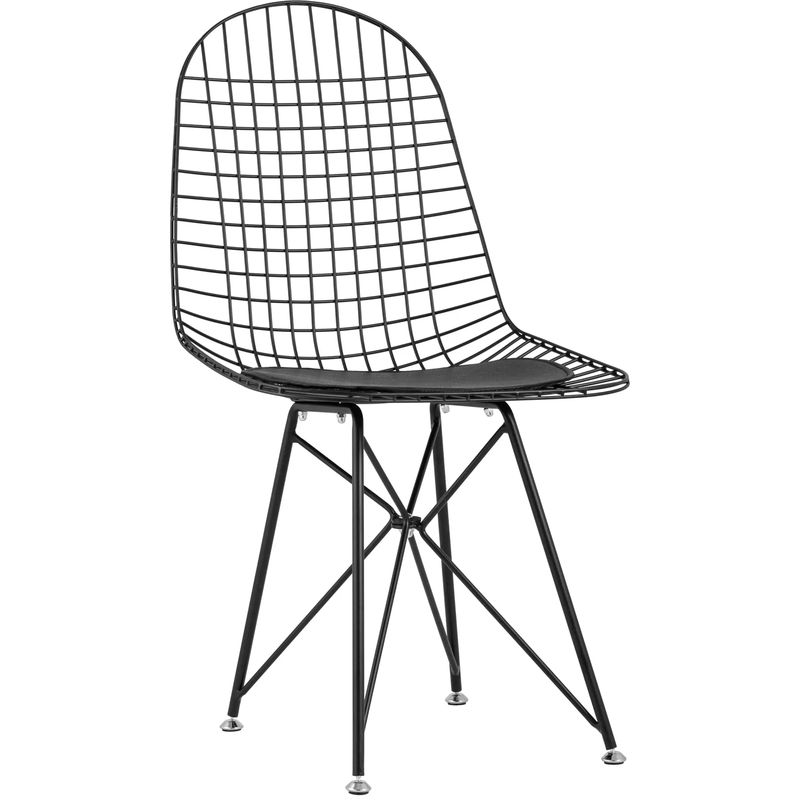 Стул Bertoia S Chair Черный Матовый Металл Черный в Сочи | Loft Concept 