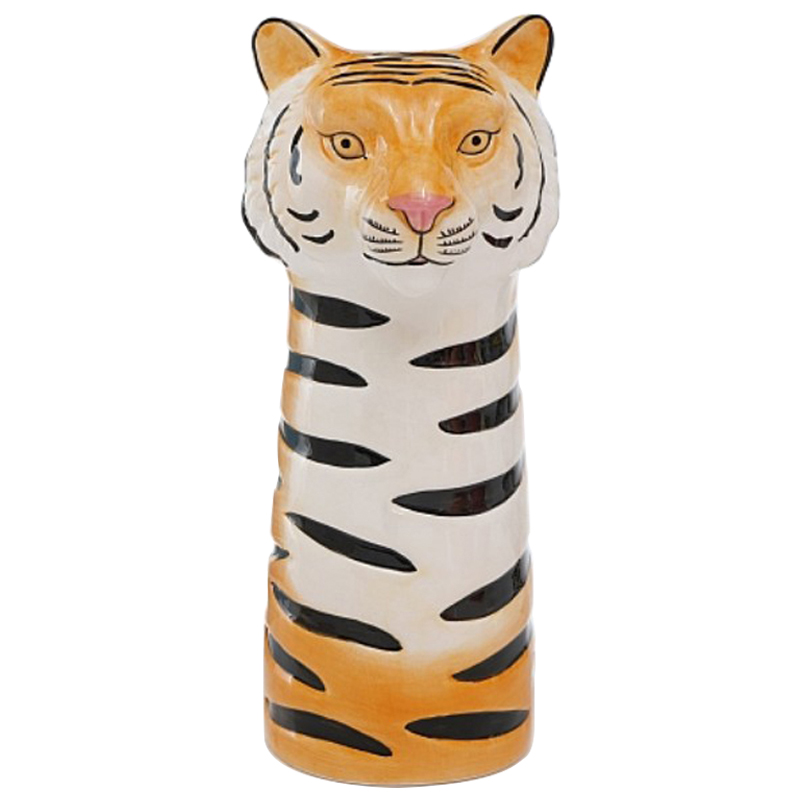 Ваза Tiger Vase Оранжевый Белый Черный Розовый пастельный в Сочи | Loft Concept 