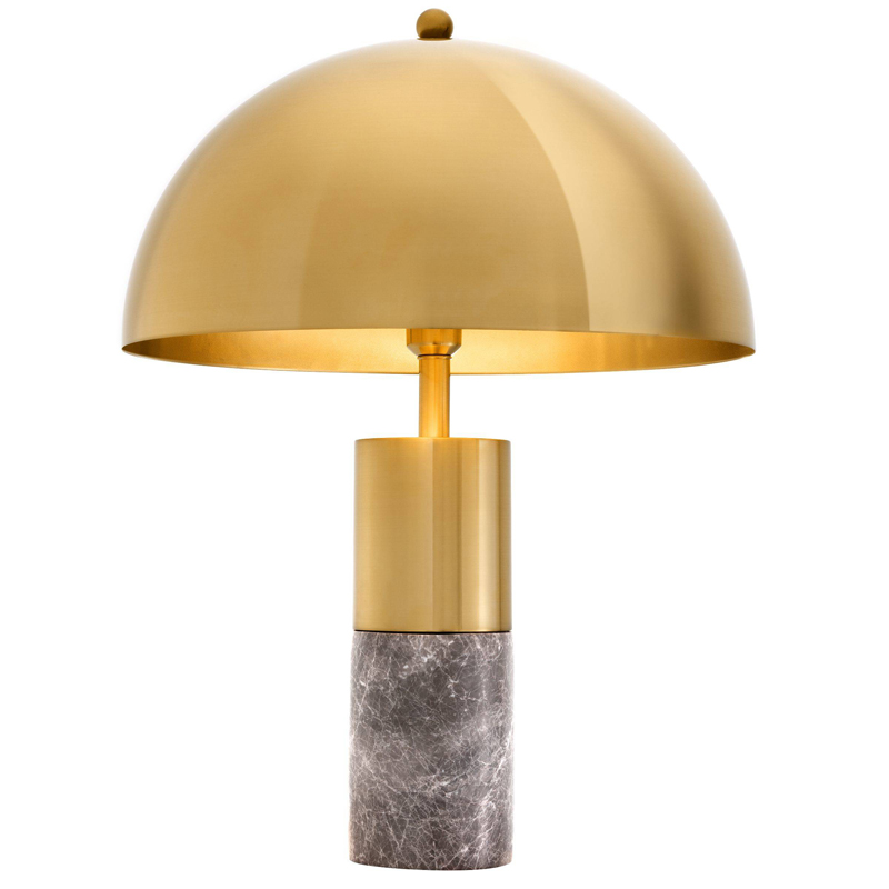 Настольная лампа Eichholtz Table Lamp Flair brass Латунь Серый в Сочи | Loft Concept 