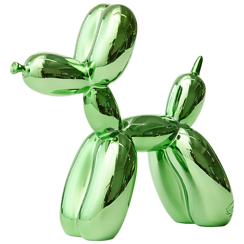 Статуэтка Jeff Koons Balloon Dog Chrome Green Зеленый в Сочи | Loft Concept 